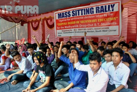 All Tripura NGOs Association organizes mass demonstration against the decision taken by the TBSE